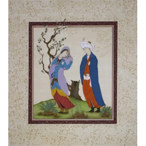Hajra Bux, Traditional Miniature, 12 x 13 Inch, Gouache On Wasli, Figurative Painting, AC-HJB-CEAD-001